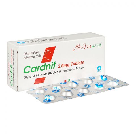 Cardnit Tablets, 2.6mg, 30-Pack