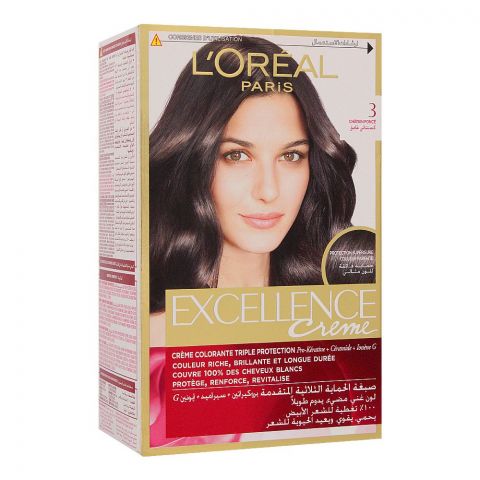 L'Oreal Paris Excellence Creme Hair Colour, Dark Brown 3