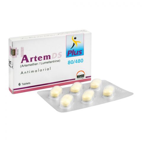 Hilton Pharma Artem DS Plus Tablet, 80/480mg, 6-Pack