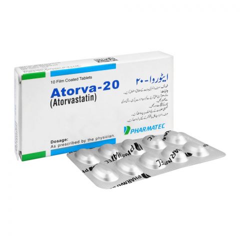Pharmatec Atorva Tablet, 20mg, 10-Pack