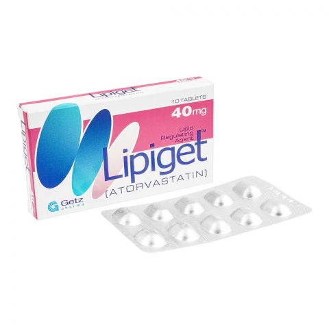 Getz Pharma Lipiget Tablet, 40mg, 10-Pack