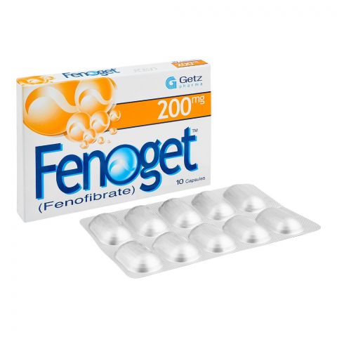 Getz Pharma Fenoget Capsule, 200mg, 10-Pack