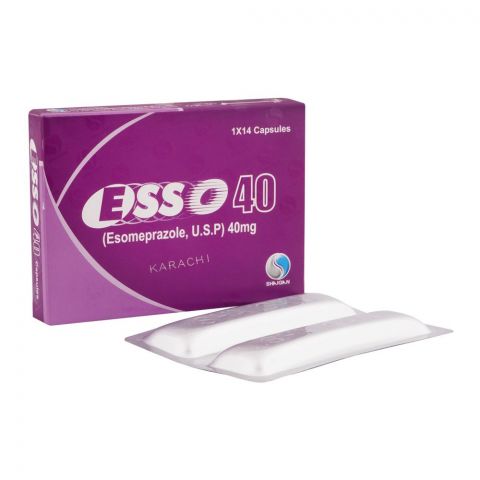Shaigan Pharmaceuticals Esso Capsules, 40mg, 14-Pack