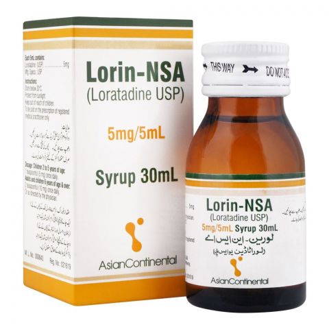 AsianContinental Lorin-NSA Syrup, 5mg/5ml, 30ml
