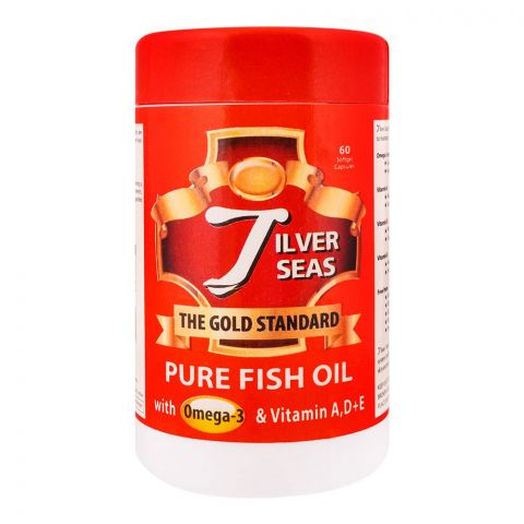 Zestech Sciences Silver Seas Pure Fish Oil Capsules, 60-Pack