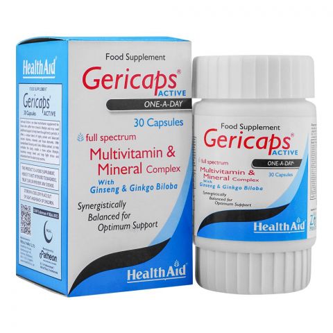 Nutra Zone Healthcare Gericaps Active Multivitamins Capsule, 30-Pack
