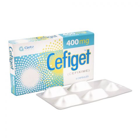 Getz Pharma Cefiget Capsule, 400mg, 5-Pack