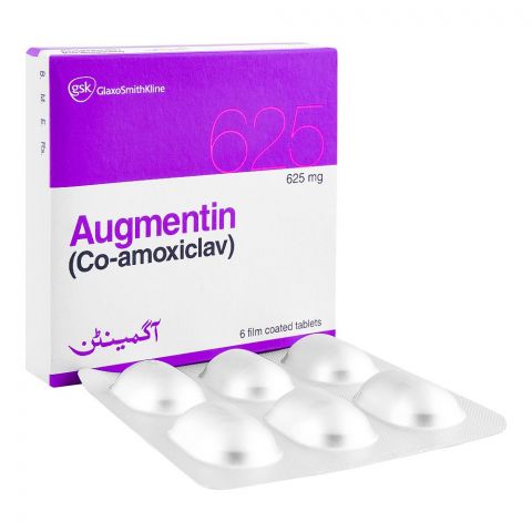 GSK Augmentin Tablet, 625mg, 6-Pack