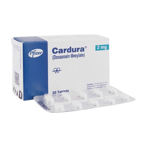 Pfizer Cardura Tablet, 2mg, 20-Pack