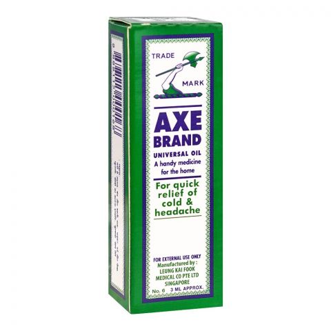 Axe Brand Universal Oil, For Quick Relief of Cold & Headache, 3ml