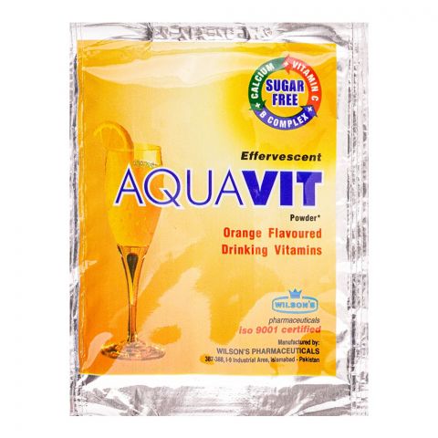 Wilson's Pharmaceuticals Aqua-Vit Orange Flavour Drinking Vitamins, Sugar-Free, 10-Pack