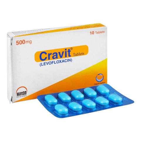 Hilton Pharma Cravit Tablet, 500mg, 10-Pack