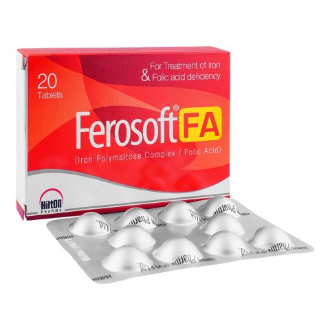 Hilton Pharma Ferosoft FA Tablet, 20-Pack