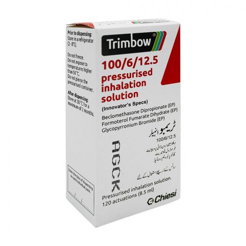Chiesi Pharmaceuticals Trimbow Pressurized Inhalation Solution, 100/6/12.5, 120 Actuations