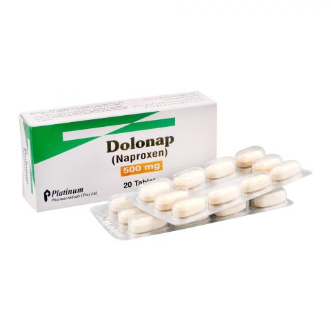 Platinum Pharmaceuticals Dolonap Tablet, 500mg, 20-Pack