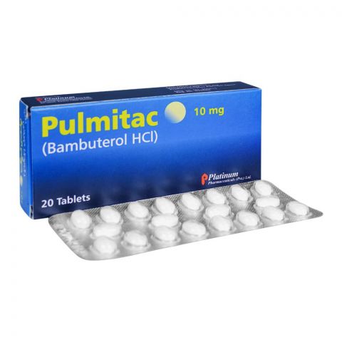 Platinum Pharmaceuticals Pulmitac Tablet, 10mg, 20-Pack