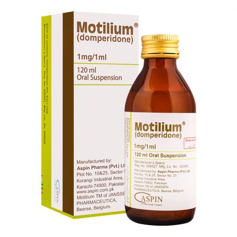 Aspin Pharma Motilium Oral Suspension, 1mg/1ml, 120ml
