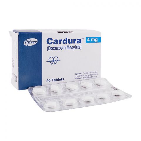 Pfizer Cardura Tablet, 4mg, 20-Pack