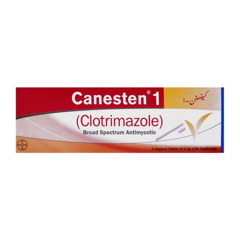 Bayer Pharmaceuticals Canesten 1 Vaginal Tablet, With Applicator