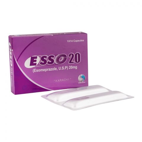 Shaigan Pharmaceuticals Esso Capsules, 20mg, 14-Pack