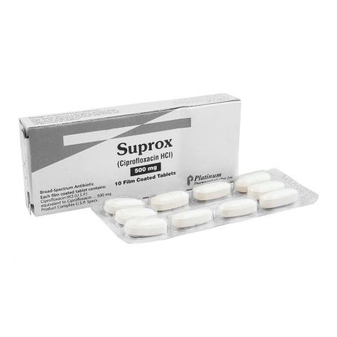 Platinum Pharmaceuticals Suprox Tablet, 500mg, 10-Pack
