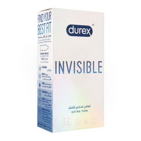 Durex Invisible Extra Thin Extra Sensitive Condoms 12-Pack