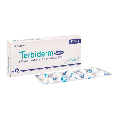 ATCO Laboratories Terbiderm Tablet, 125mg, 10-Pack