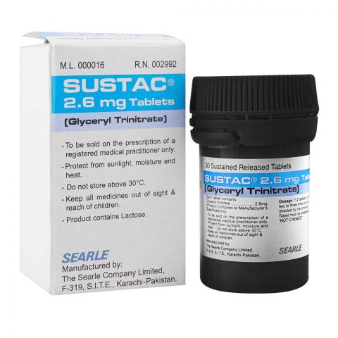 Searle Sustac Tablet, 2.6mg, 30-Pack