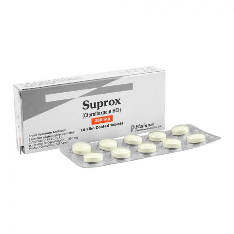 Platinum Pharmaceuticals Suprox Tablet, 250mg, 10-Pack