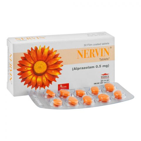 Werrick Pharmaceuticals Nervin Tablet, 0.5mg, 30-Pack