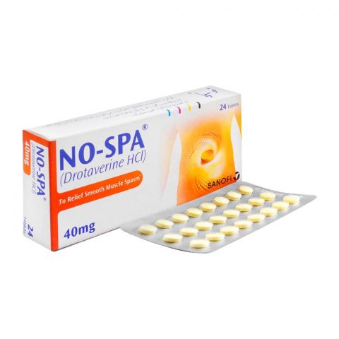 Sanofi-Aventis No-Spa Tablet, 40mg, 24-Pack