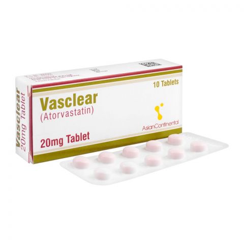 AsianContinental Vasclear Tablet, 20mg, 10-Pack