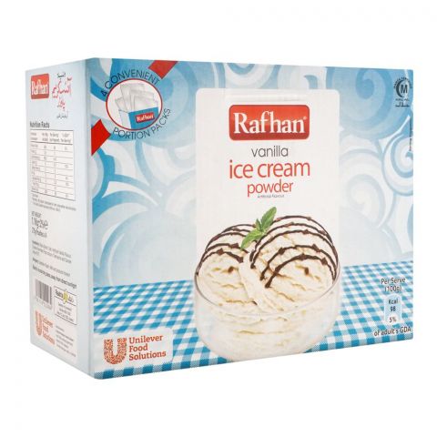 Rafhan Vanilla Ice Cream Powder, 4 Portions Pack, 1.1 KG