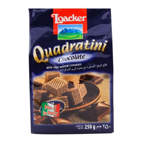 Loacker Quadratini Chocolate Wafer 250gm
