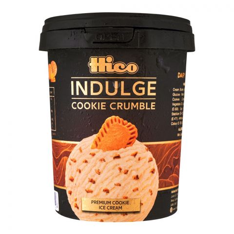 Hico Indulge Cookie Crumble Ice Cream, 500ml