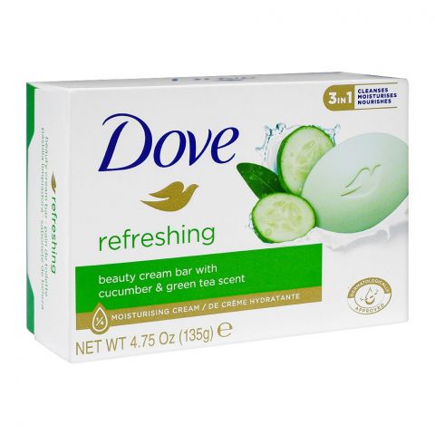 Dove Soap Cucumber, With Cucumber & Green Tea Scent, 135g
