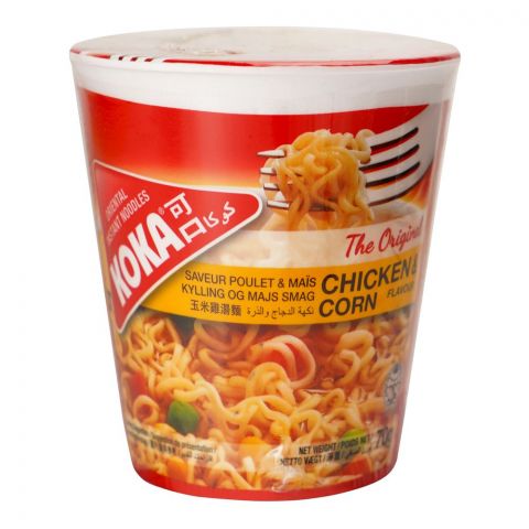 Koka Chicken Corn Noodles Cup, 70g
