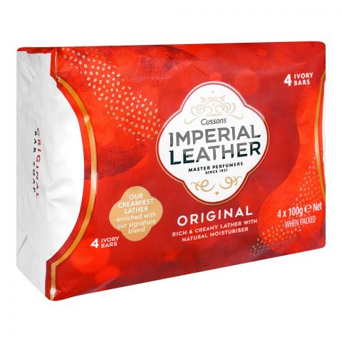 Imperial Original Soap, 4 Ivory Bars, 4x100g
