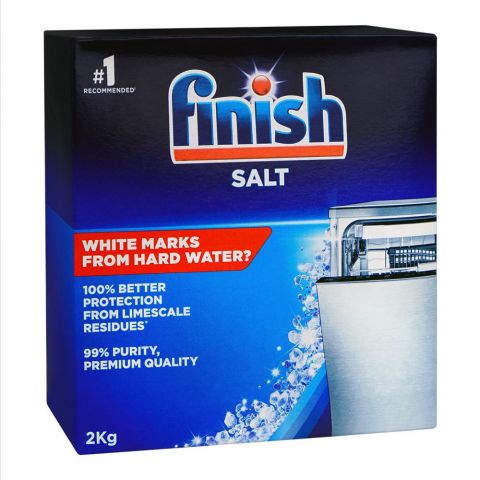 Finish Dish Washing Salt Helps Soften Water to Prevent Limescale and Watermarks, 2kg