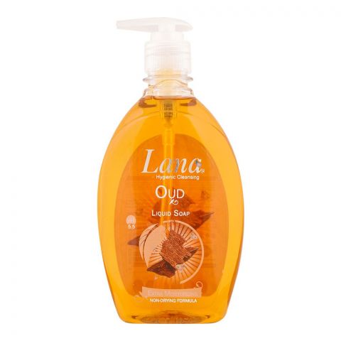 Lana Oud Liquid Soap, Extra Moisturizing, Non-Drying Formula, 500ml