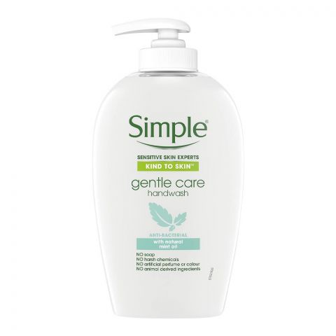 Simple Kind To Skin Gentle Care Anti Bacterial Hand Wash, Sensitive Skin Experts, 250ml