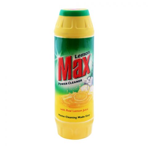 Lemon Max Power Cleaner, Dishwash Powder, Bottle, 450g