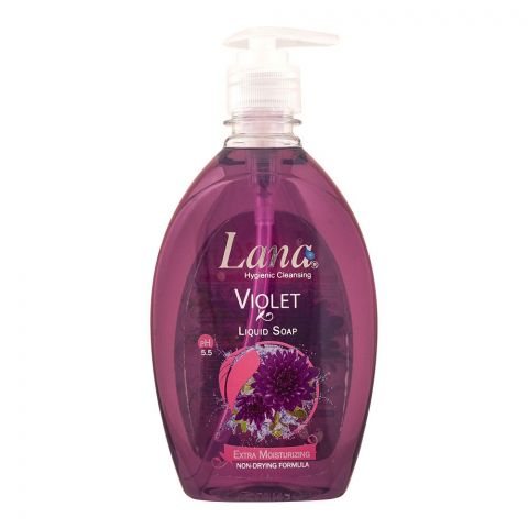 Lana Violet Liquid Soap, Extra Moisturizing, Non-Drying Formula, 500ml