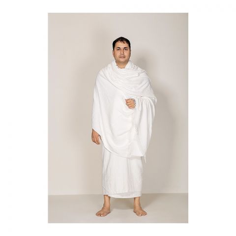 Hajj And Umrah Ahram Towel, For Men's, White