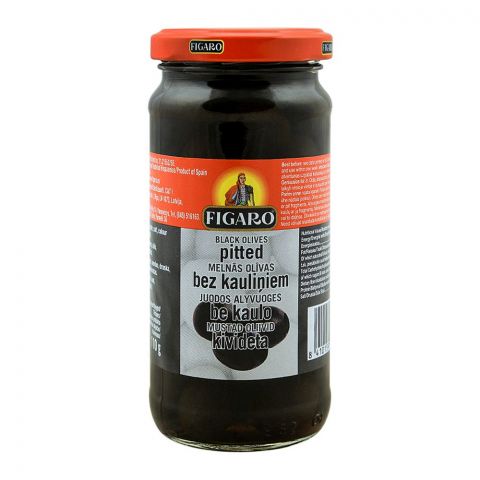 Figaro Pitted Black Olives, 240g