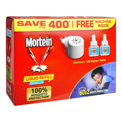 Mortein Odourless Liquid Mosquito Machine, With Refill