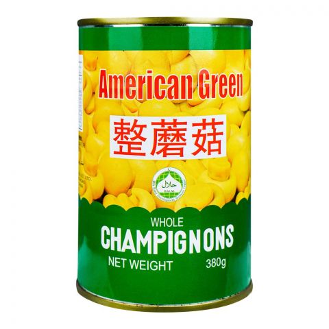 American Green Whole Champignons Muhrooms, 400g