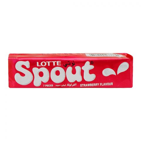 Lotte Spout Strawberry Gum, 23.8g