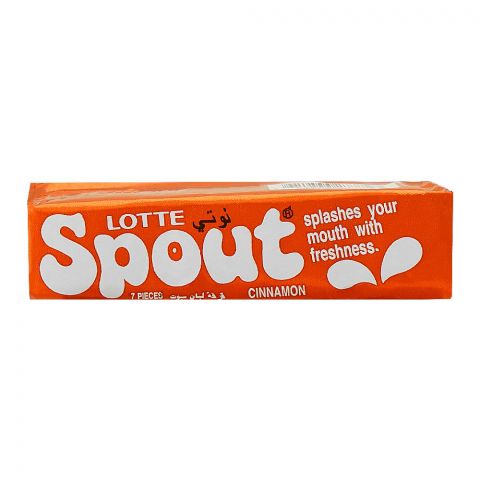 Lotte Spout Cinnamon Gum, 23.8g
