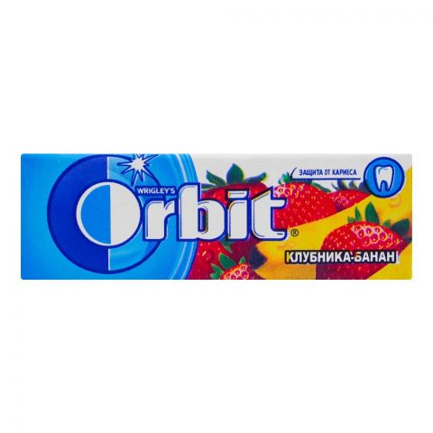 Wrigley's Orbit Strawberry & Banana Sugar-Free Gum, 10-Pack
